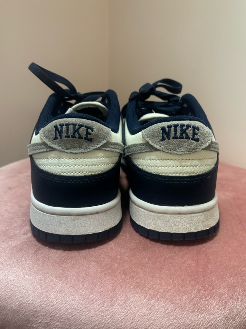 NIKE DUNK LOW - SUMMIT WHITE MIDNIGHT NAVY
